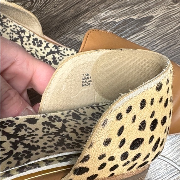 Dolce Vita Kelsa Leather/CowHair D’Orsay Flats Women Size 7.5M - Picture 5 of 7